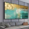 Handmade Oil Painting Large Original Gold Oil Painting on Canvas Abstract Gold Art Painting Bedroom Wall Decor Modern Textured Wall Art Decorative Pai