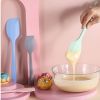 1pc All-in-one High-quality Silicone Scraper Baking Tool; Heat-resistant Silicone Scraper; Cream Cake Spatula; Baking Shovel Knife 8.27inch/11.02inch