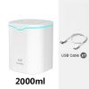 2L Cool Mist Humidifier USB Portable Desk Air Humidifier; Quiet Ultrasonic Humidifier With 2 Mist Modes And 7-Color Light; Auto Shut-Off