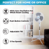 Impress Easy-Assemble 3-Speed 16-Inch Stand Oscillating Pedestal Floor Fan