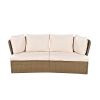 Customizable Outdoor Patio Furniture Set, Wicker Furniture Sofa Set with Thick Cushions, Suitable for Backyard, Porch.