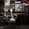 Ergonomic Gaming Chair for Adults, Comfortable Computer Chair for Heavy People, Adjustable Height Office Desk Chair with Wheels