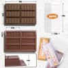 12 Cavities Chocolate Bar Mold Deep with Bags Scraper